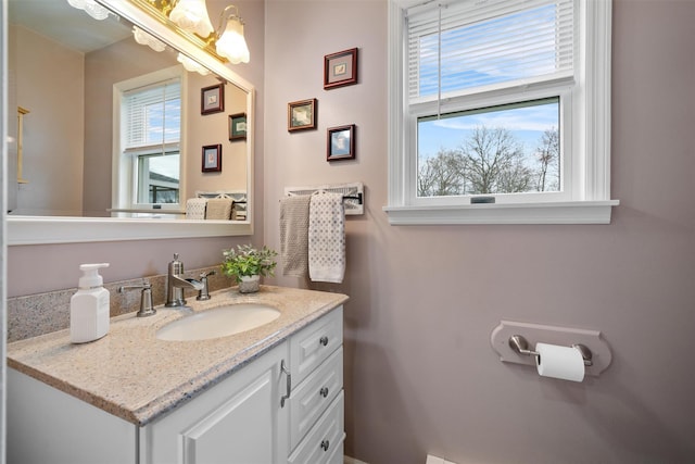 bathroom featuring vanity