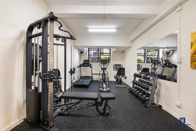 view of workout area