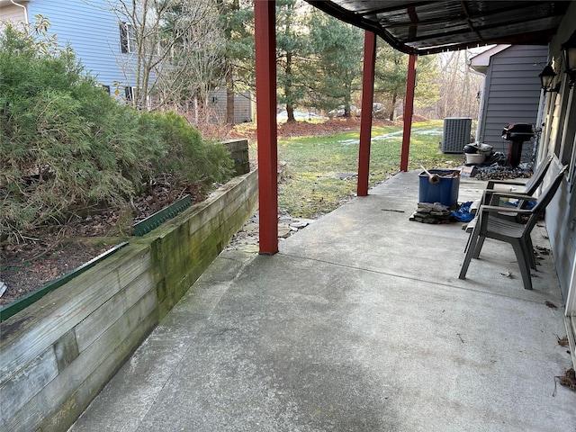 view of patio / terrace featuring cooling unit