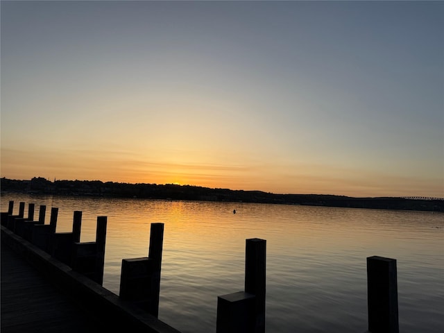 dock with a water view
