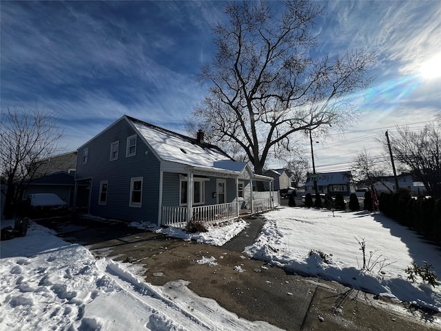 exterior space featuring a porch