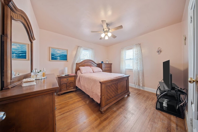 bedroom featuring dark wood-type flooring