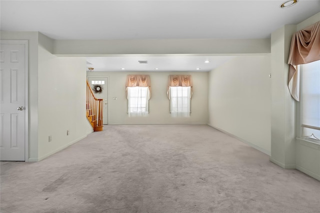 view of carpeted empty room