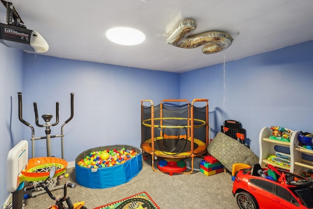 playroom featuring carpet