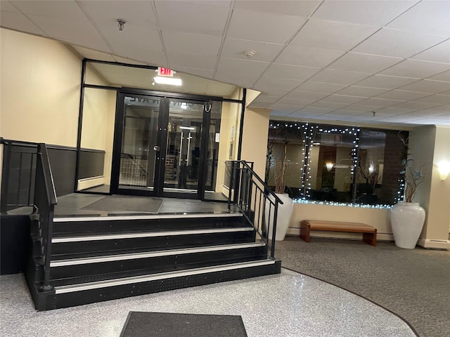 entrance to property with french doors