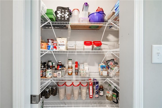 view of pantry