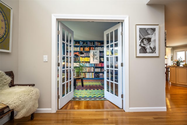 pantry with french doors