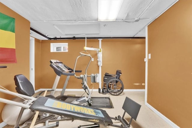 view of workout room