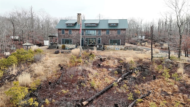 view of rear view of property