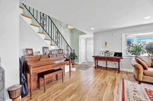 interior space featuring light hardwood / wood-style floors