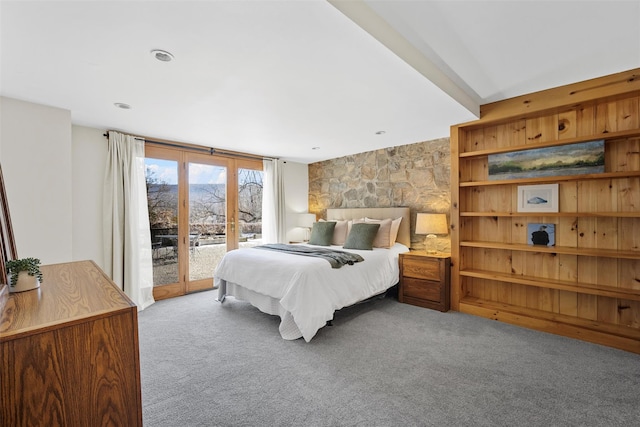 100 Pleasant Hill Rd, New Windsor, NY 12553 - carpeted bedroom featuring access to exterior