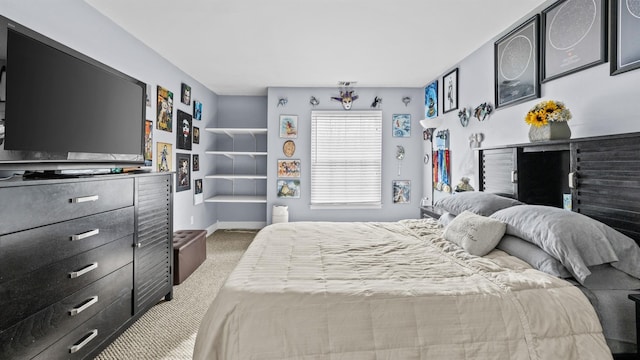 bedroom with carpet