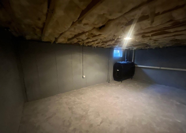 view of basement