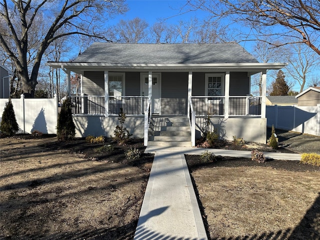 bungalow with a porch