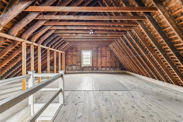 view of attic