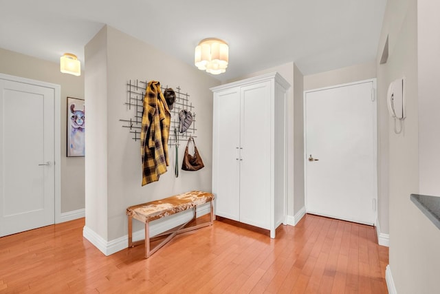 entryway featuring hardwood / wood-style flooring