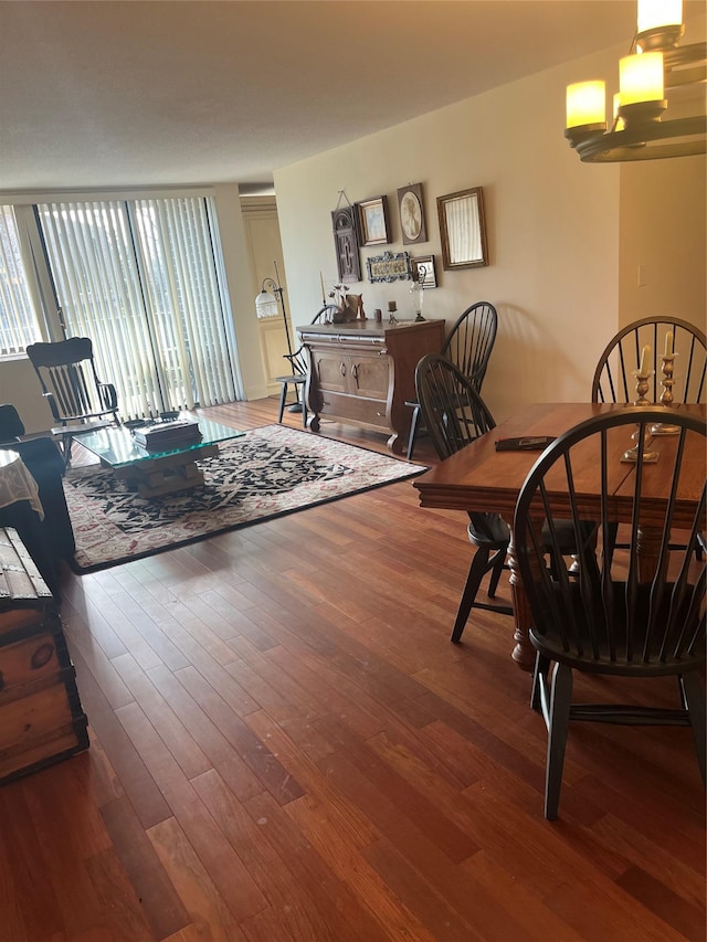 dining room featuring hardwood / wood-style flooring