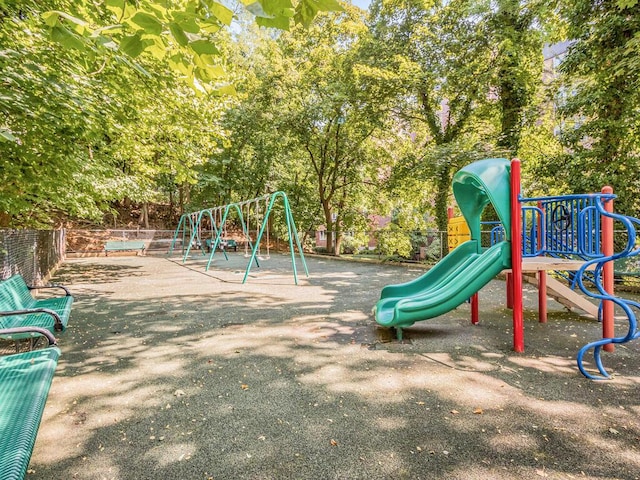 view of jungle gym