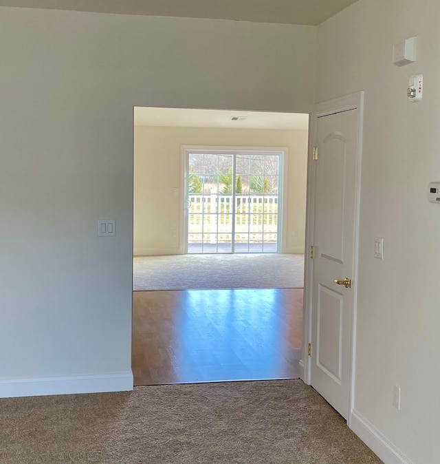 view of carpeted empty room