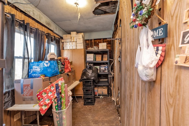 view of storage room