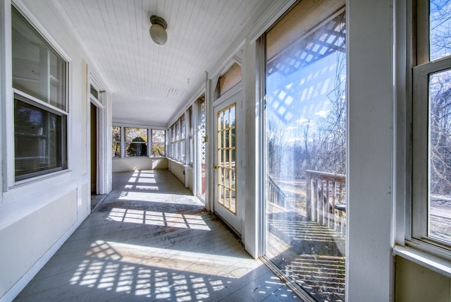 view of sunroom / solarium