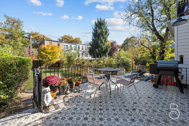 view of patio / terrace with grilling area