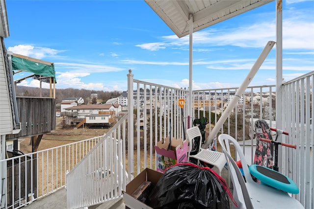 view of balcony