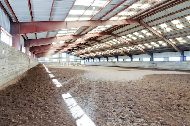 view of horse barn