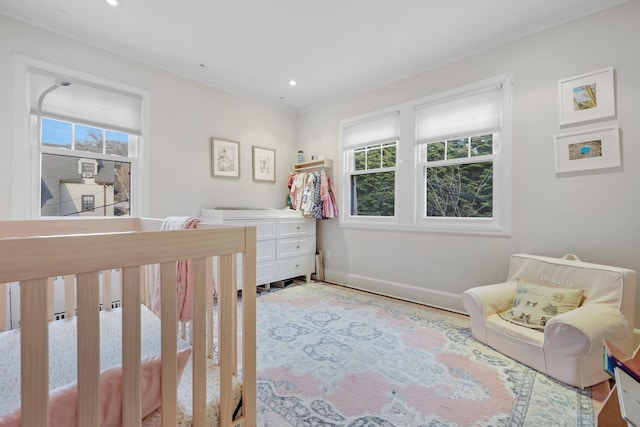 bedroom featuring wood-type flooring