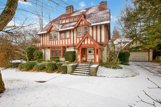 view of english style home