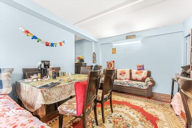 view of dining room