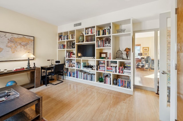 interior space featuring light hardwood / wood-style floors