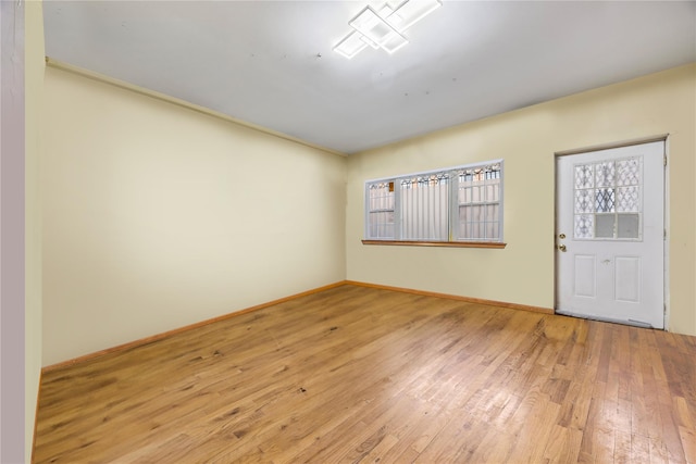 entrance foyer with light wood-type flooring