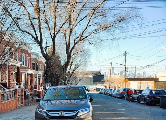 view of vehicle parking