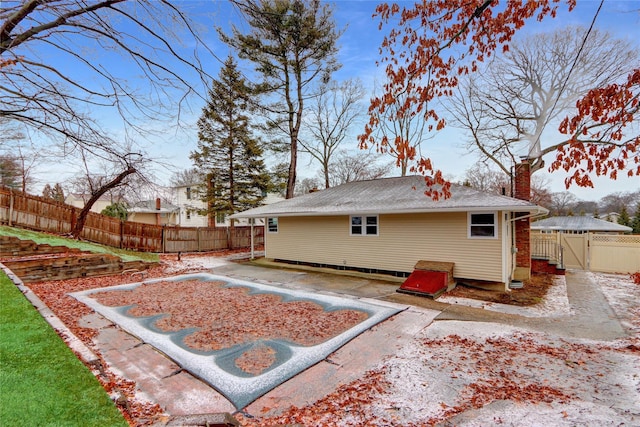 view of back of property