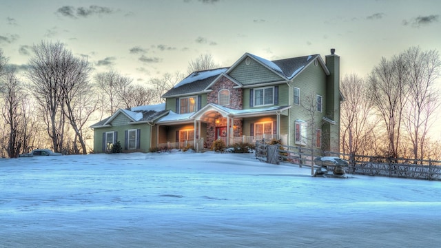 craftsman house with a porch