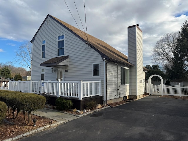 exterior space with a deck