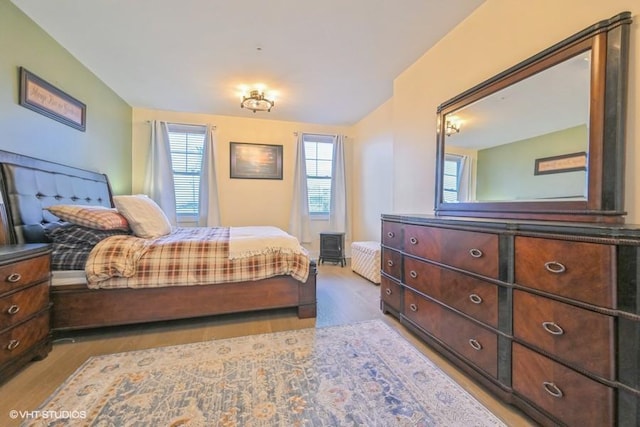 bedroom featuring light hardwood / wood-style flooring