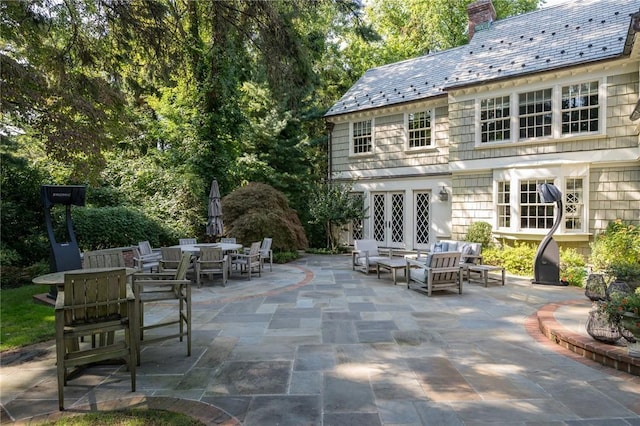 view of patio featuring outdoor lounge area