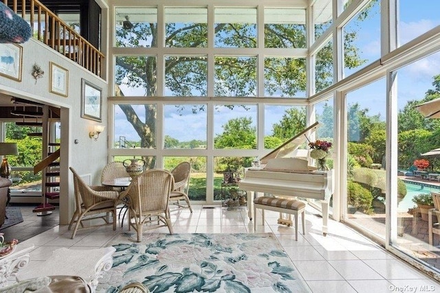 sunroom featuring a wealth of natural light