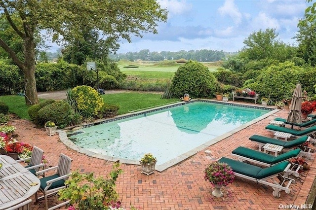 view of pool