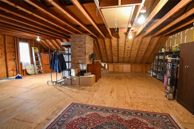 view of attic