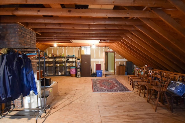 view of attic