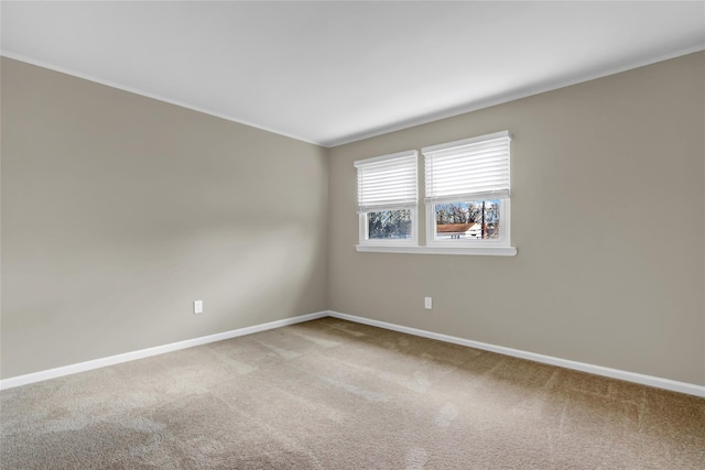 view of carpeted empty room