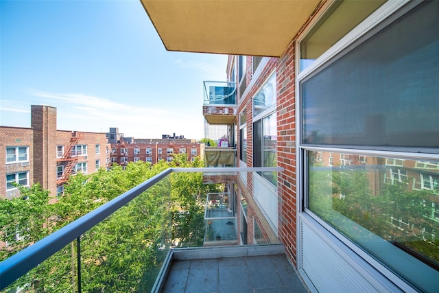 view of balcony