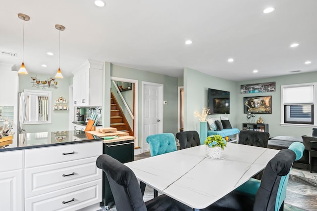 view of dining area