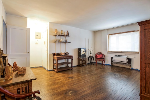 miscellaneous room with wood-type flooring