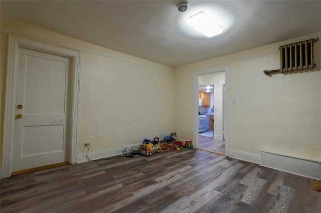 empty room featuring hardwood / wood-style floors