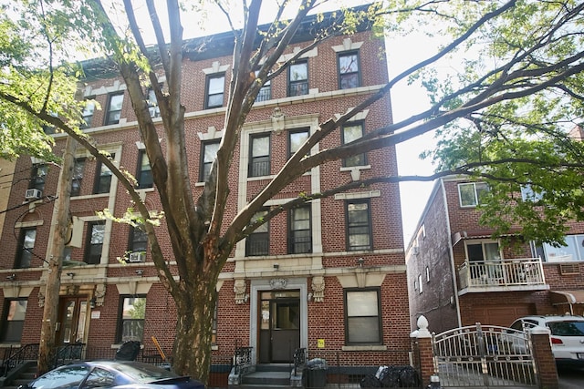 view of property featuring central air condition unit