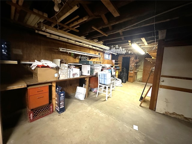 view of storage room